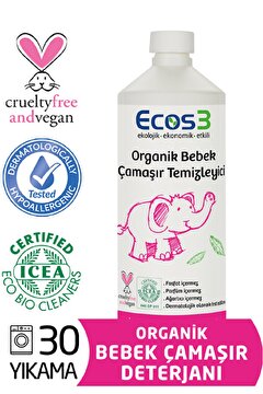 Picture of Ecos3 Organik Bebek Çamaşır Temizleyici (1000 Ml - 30 Yıkama)