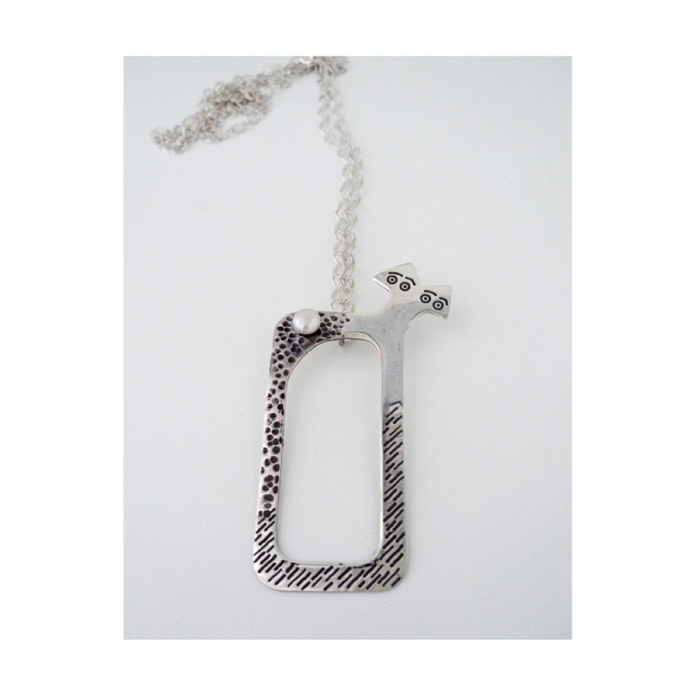 Biggdesign Double Headed Necklace, 925 sterling silver, limited production