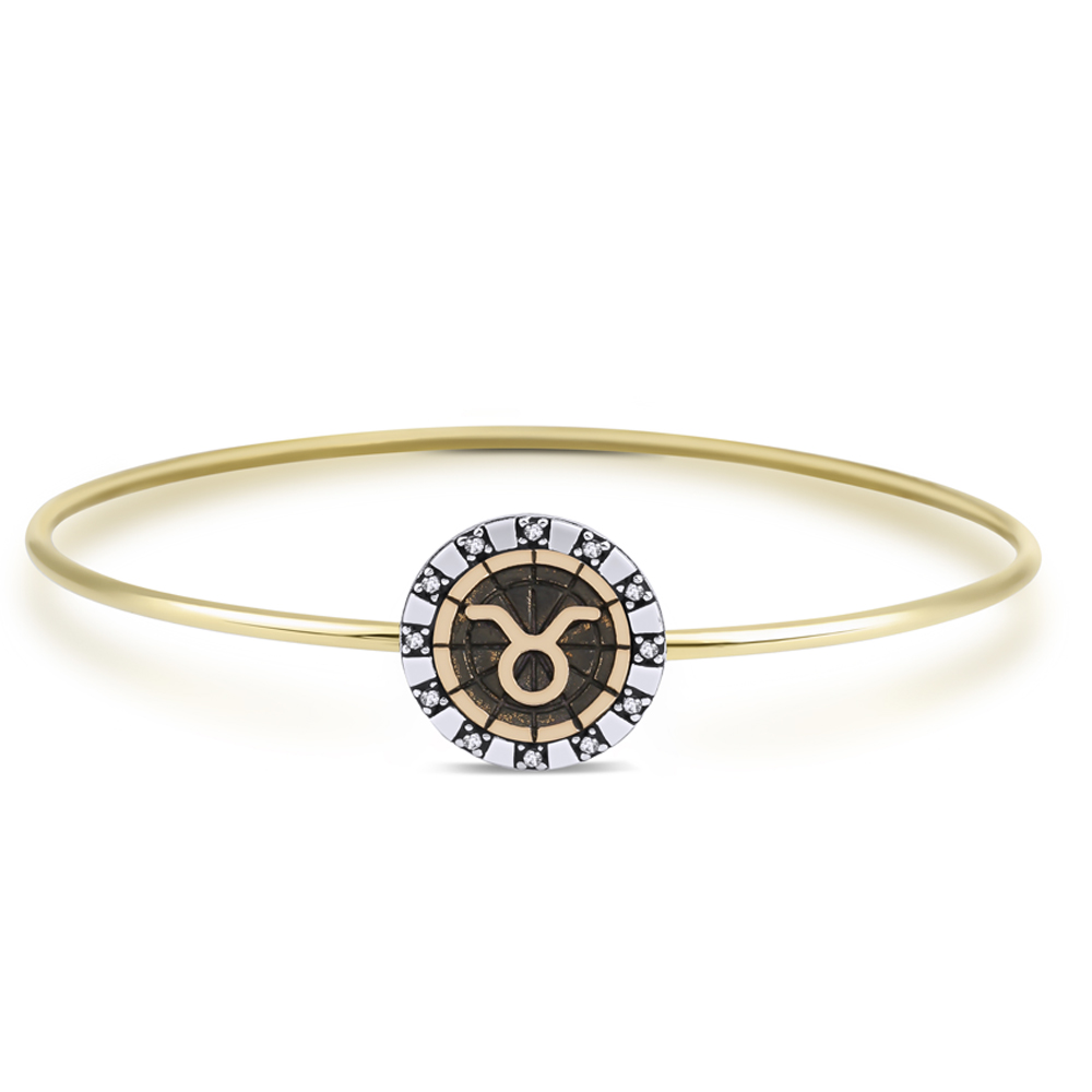 Biggdesign Taurus Silver Bracelets for Women , Zodiac , Special Zodiac Jewelry , 925 Carat Silver