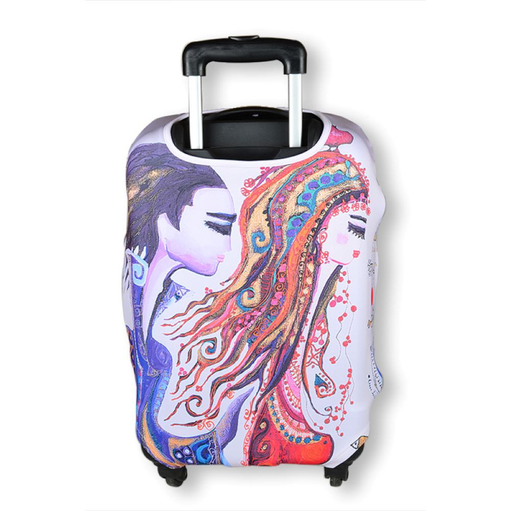 Biggdesign Love Suitcase Cover 20 Inch, Suitcase protector, waterproof
