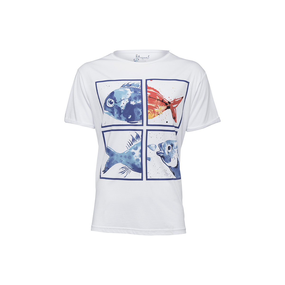 Anemoss Aquarium MenÃ¢â‚¬â„¢s T-shirts, Short Sleeve, Cotton, Crewneck, Mens T shirt, Ultra Soft, Modern Fit Shirts For Men
