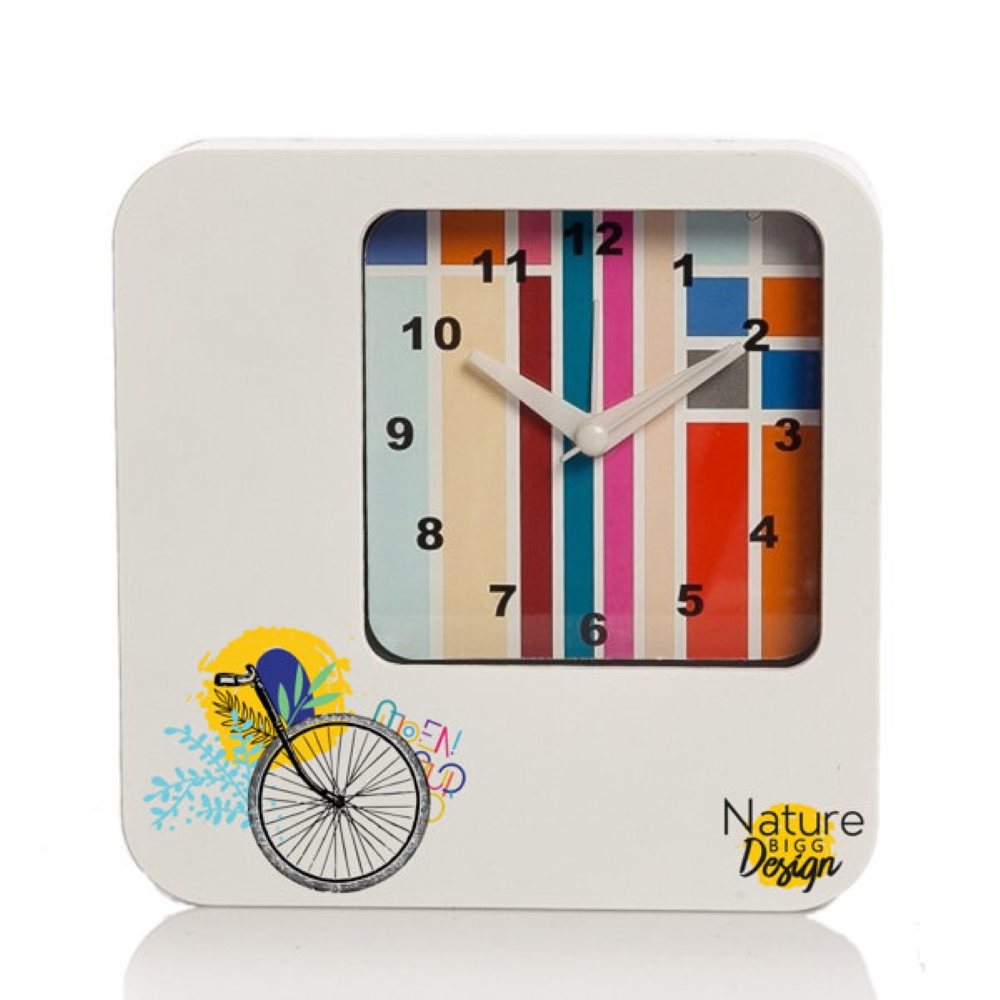 BiggDesign Nature Alarm Clock by Aysu Bekar, Special Design, Table Clock, Durable, Multicolored