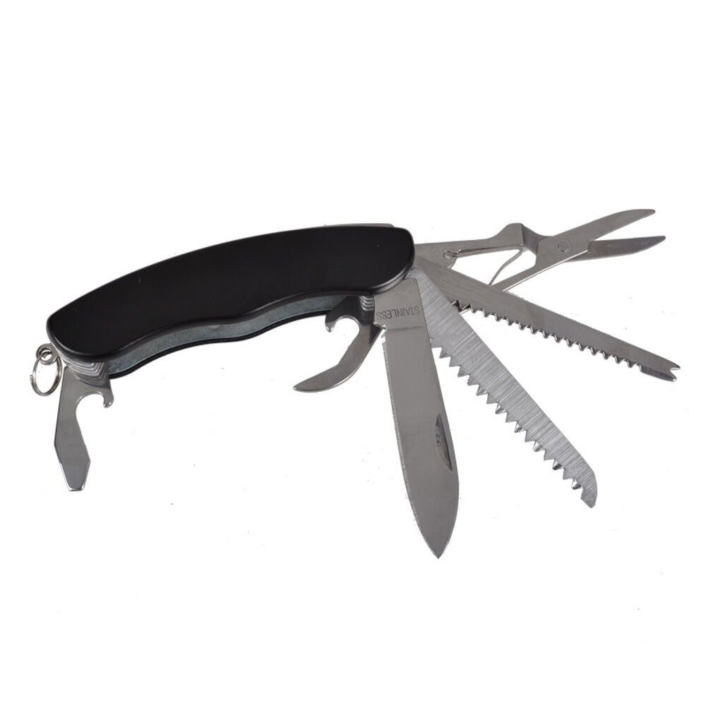 BiggOutdoor Multi Function Pocket Knife, 8 Function, Stainless Steel