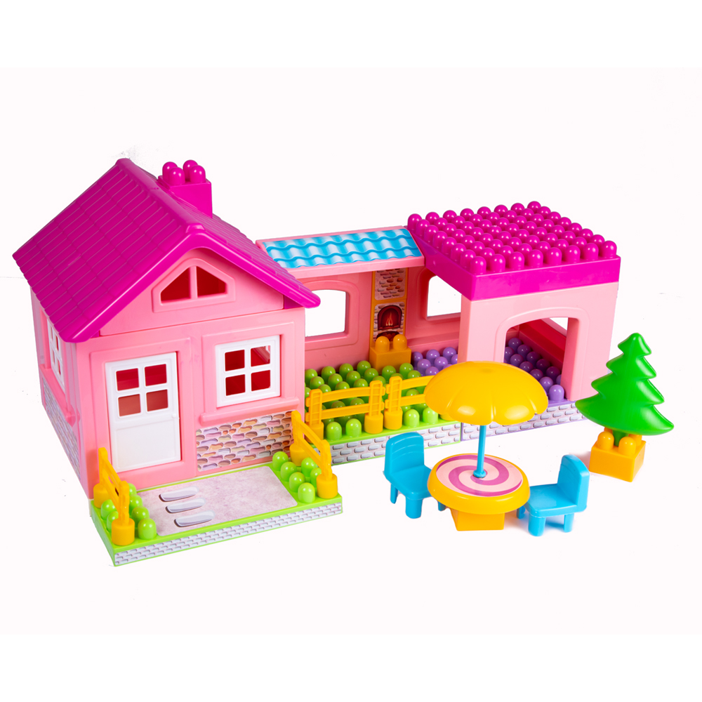 Dede Single Storey House Blocks For Children, Improving Hand And Eye Coordination, Suitable For The Use Of Children