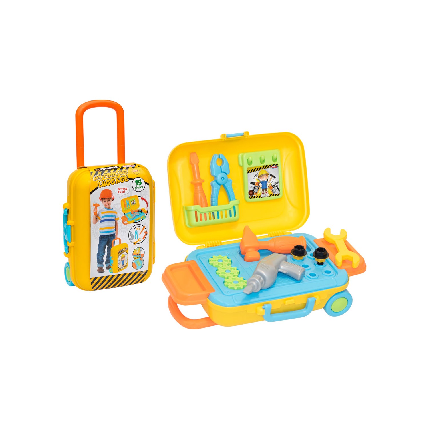 Dede Baby Toy Tool Kit Set, Toy Suitcase, 3 Years And Over, 13 Pieces, Colorful And Kids Educational Kits