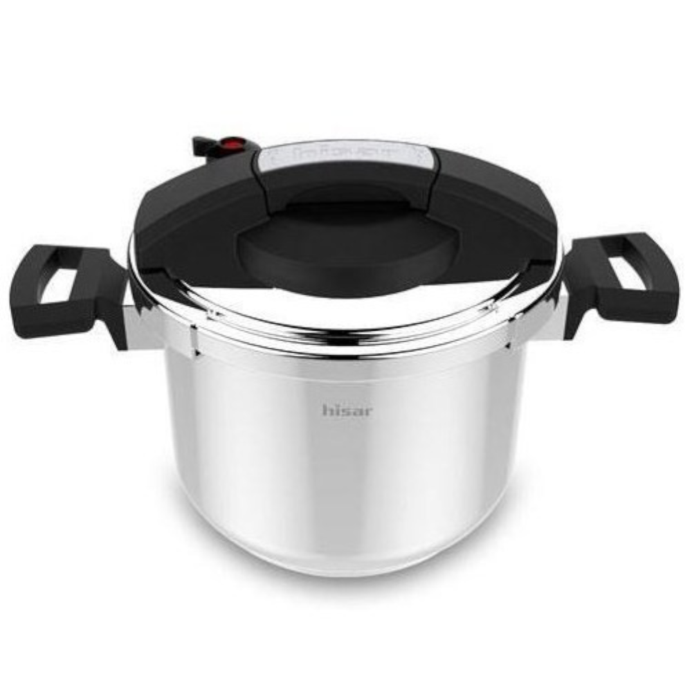 Hisar Neptune Pressure Cooker Black, Presto Canner,Stainless Steel Pressure Cooker 6.4 Quarts,Steam Canner, Pressure Cooker for Canning