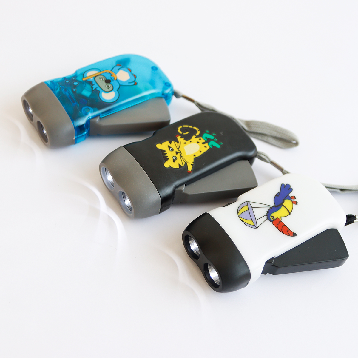 Milk&Moo Flashlights for Kids, Kids Flashlight, Dynamo Mini Hand Crank Flashlight for Toddlers and Adults, Great for Outdoor Adventures, Emergencies, or Just Battery-Free Fun