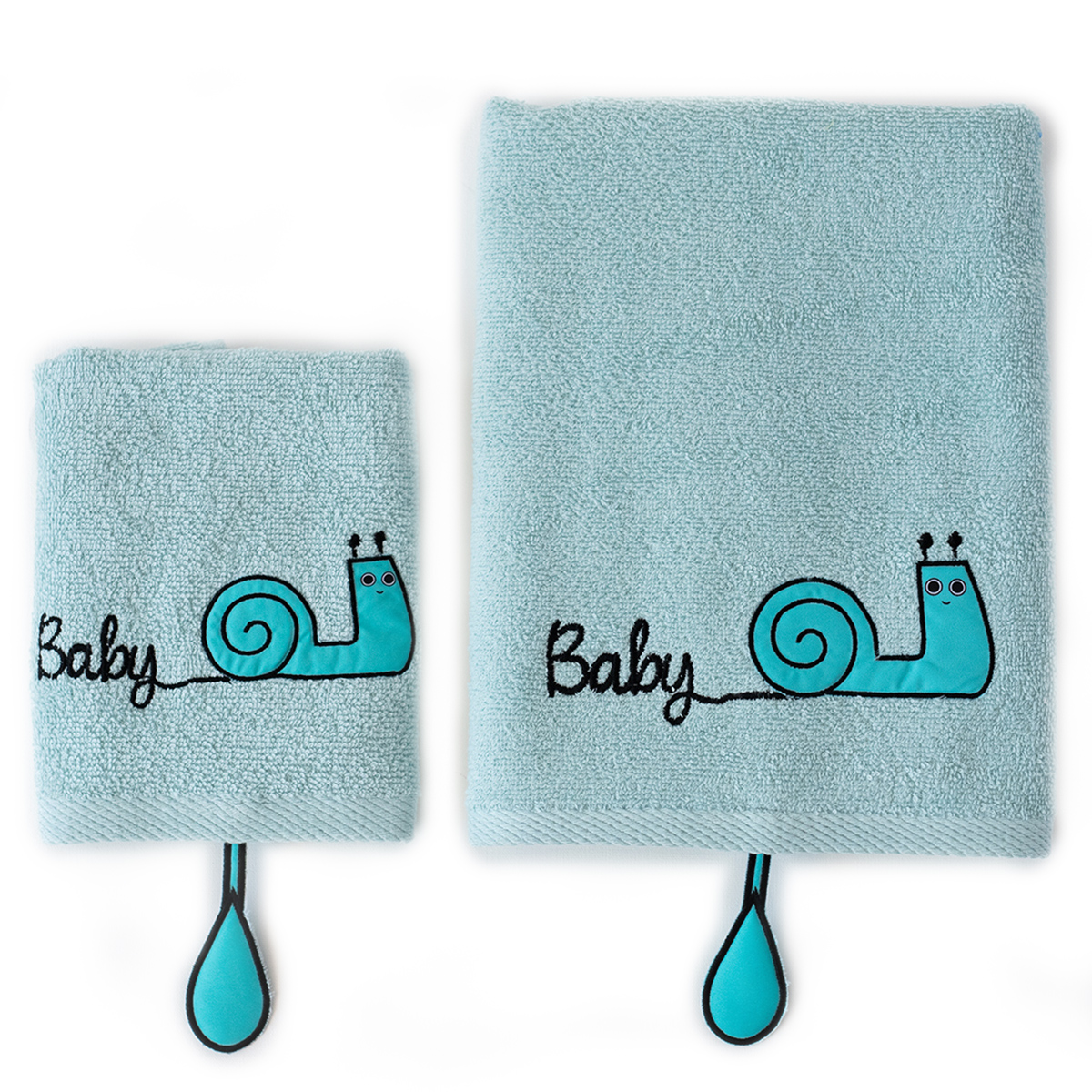 Milk&Moo Sangaloz Baby Towels Set, Baby Bath Set, Kids and Toddler Bath Towels, Cotton and Quick Dry Towel, Cute Animal Design