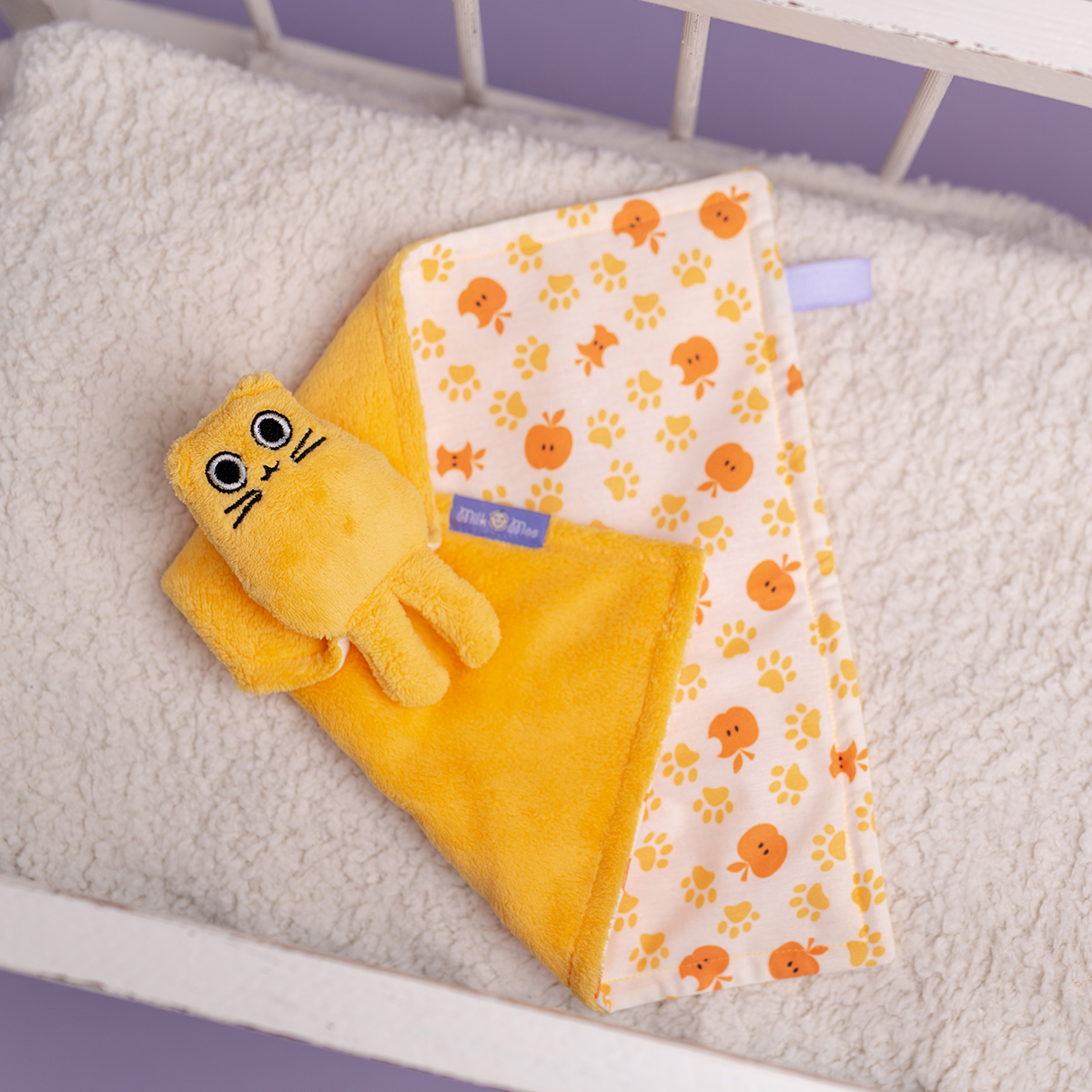 Milk&Moo Sicherheitsdecke, Öko Tex zertifiziert 100% Baumwolle Baby Lovey, ultra weich - Bild 5 von 7