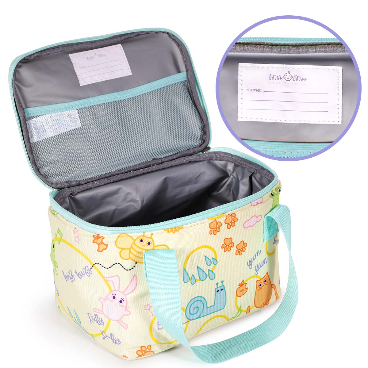 Milk&Moo Kids Lunch Bag, Insulated Lunch Box For Kids, Lightweight, Cute Cooler