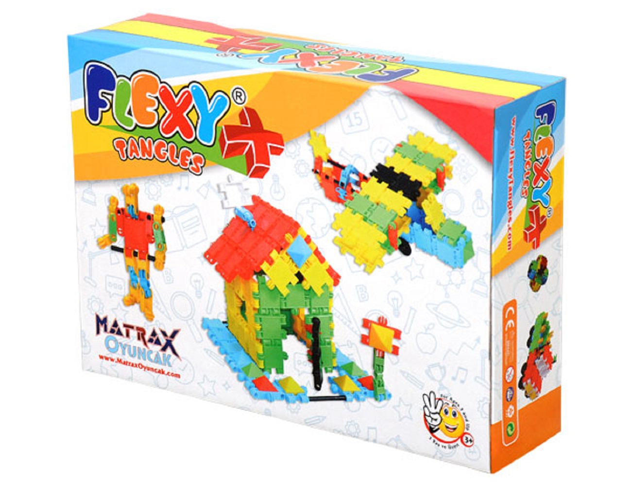 Matrax Flexy Tangles Creative Blocks, 129 Pieces, In Carton Box, Educational, For Children Ages 3 and Up