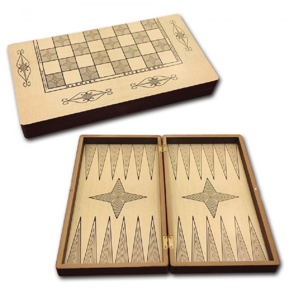 Star Backgammon Set for Adults- Large, Backgammon Board Game, Backgammon Sets For Adults, Durable, Backgammon and Checkers Set