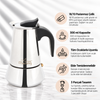 Any Morning Jun-6 Espresso Kahve Makinesi Paslanmaz Çelik Moka Pot 300 Ml. ürün görseli
