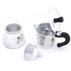 Any Morning 240 ml Alüminyum Moka Pot Espresso Kahve Makinesi Desenli Gümüş Renk HES-6. ürün görseli