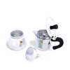 Any Morning 240 ml Alüminyum Moka Pot Espresso Kahve Makinesi Desenli Gümüş Renk HES-6. ürün görseli
