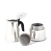 Any Morning Çelik Moka Pot, 200 ml, İndüksiyon, 4 Kişilik, Espresso Kahve Makinesi, FE001-4 . ürün görseli