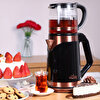 Any Morning 1 L Cam Demlikli 2 L Çelik Su Isıtıcılı Çay Makinesi DE23203SX. ürün görseli