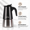 Any Morning 300 ml Paslanmaz Çelik Moka Pot  İndüksiyon Uyumlu Siyah FE001-6. ürün görseli