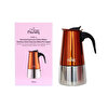 Any Morning FE001-6 Espresso Kahve Makinesi Paslanmaz Çelik İndüksiyonlu Moka Pot 300 Ml Bakır. ürün görseli