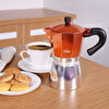 Any Morning 240 ml Alüminyum Moka Pot Espresso Kahve Makinesi Bakır Renk HES-6. ürün görseli