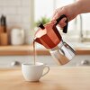 Picture of Any Morning 240 ml Alüminyum Moka Pot Espresso Kahve Makinesi Bakır Renk HES-6