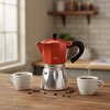 Picture of Any Morning 240 ml Alüminyum Moka Pot Espresso Kahve Makinesi Bakır Renk HES-6