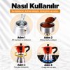 Any Morning 240 ml Alüminyum Moka Pot Espresso Kahve Makinesi Bakır Renk HES-6. ürün görseli