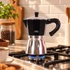 Any Morning 240 ml Alüminyum Moka Pot Espresso Kahve Makinesi Siyah HES-6. ürün görseli