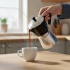 Picture of Any Morning 240 ml Alüminyum Moka Pot Espresso Kahve Makinesi Siyah HES-6