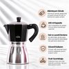 Any Morning 240 ml Alüminyum Moka Pot Espresso Kahve Makinesi Siyah HES-6. ürün görseli