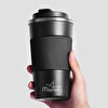 Any Morning BA21549 Paslanmaz Çelik Termos Mug 500 Ml Siyah, Kaymaz Silikon Halka, Sızdırmaz Kapak. ürün görseli