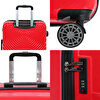 Picture of Biggdesign Cats Hardshell Spinner Luggage Set, Red, 3 Pcs.
