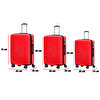 Picture of Biggdesign Cats Hardshell Spinner Luggage Set, Red, 3 Pcs.