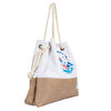 Picture of Anemoss Sailor Girl Jute Beach Bag