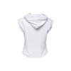 Anemoss Rota Desenli Kolsuz Kapişonlu Beyaz Kadın Sweatshirt. ürün görseli