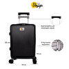 Picture of Biggdesign Moods Up Luggage with Cup Holder and USB Port, 20", Black