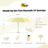 Biggdesign Moods Up Sarı Tam Otomatik UV Şemsiye. ürün görseli