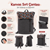 Picture of Biggdesign Dogs Vintage Su Geçirmez Kumaşlı 15 inç Laptop Uyumlu Okul Sırt Çantası Gri
