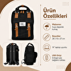 Picture of Biggdesign Dogs USB Girişli Suya Dayanıklı 14 inç Laptop Uyumlu Okul Sırt Çantası Siyah
