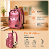 Picture of Biggdesign Moods Up Loved  Kapitone Su Geçirmez Kumaşlı Okul ve Laptop Sırt Çantası Pembe