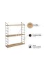 Picture of Decormet Armoni Raf Seti 3 Raflı 200*720 Safir Meşe - Malibu