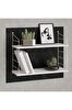 Picture of Decormet Armoni Raf Seti 2 Raflı 200*720 Metal Beyaz+Ahşap 