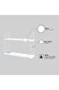 Picture of Decormet Armoni Raf Seti 2 Raflı 200*720 Metal Beyaz+Ahşap 