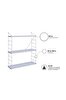 Picture of Decormet Armoni Raf Seti 3 Raflı 200*720 Metal Beyaz+Ahşap 