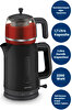 Picture of Goldmaster BY-4300 Dostane 2200 W Cam Demlikli Çay Makinesi Siyah