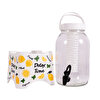 Picture of Herevin 3 lt Decorated Beverage Dispenser-Detox Time-With Infuser