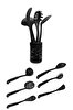 Picture of Herevin 600 cc Marble Painted Jar-Black Handle-4 Pcs Kitchen Tools Set-(001)-Shrinkwrapped-Special Polybag