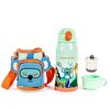 Picture of MILK&MOO Steel Kids Water Bottle with Bag Jungle Friends 550ml / 18.5 oz