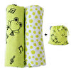 Picture of Milk&Moo Set of 2 Cacha Frog Baby Muslin Swaddle Blanket