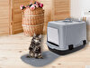 Picture of Pet Plastart Box Cat Litter  Matte Gray&Black  38,5 X 60 X 40,6